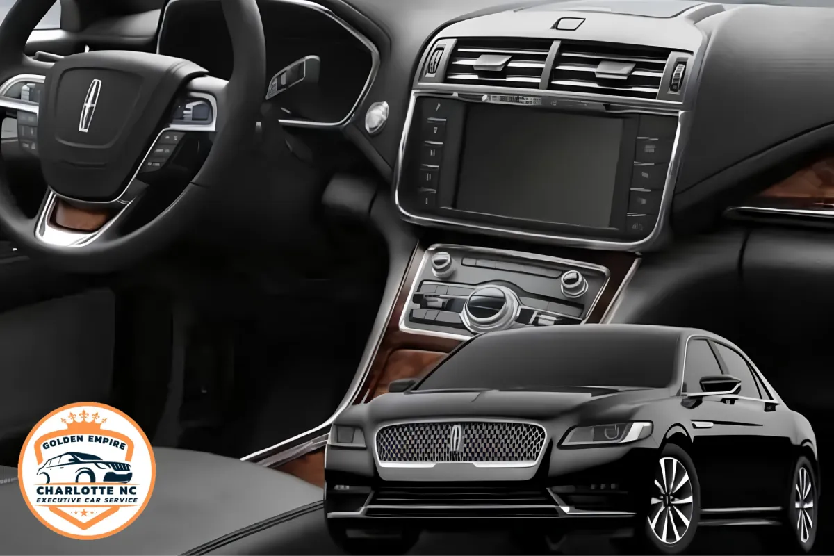 Luxury car interior dashboard and exterior vehicle design showcase